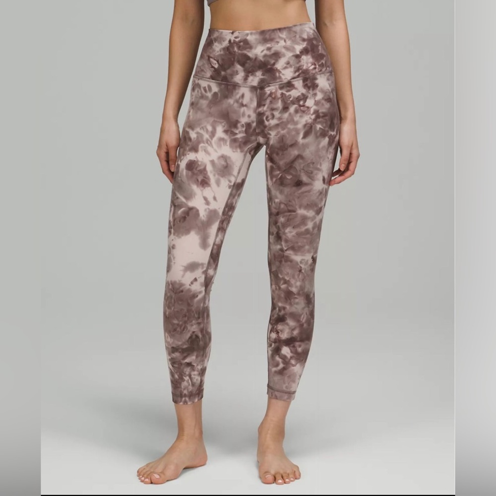 Lululemon Align Pants 25” Diamond Tie Dye Print